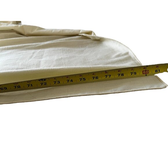 Pastel Yellow Tablecloth 81" x 58" Cotton Polyester Blend - Picture 6 of 8